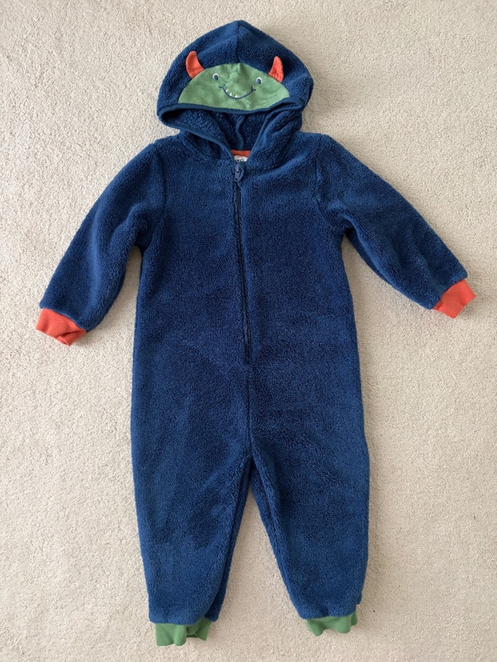 Kite fleece snuggle suit 2T or 92cm